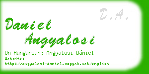 daniel angyalosi business card