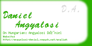 daniel angyalosi business card